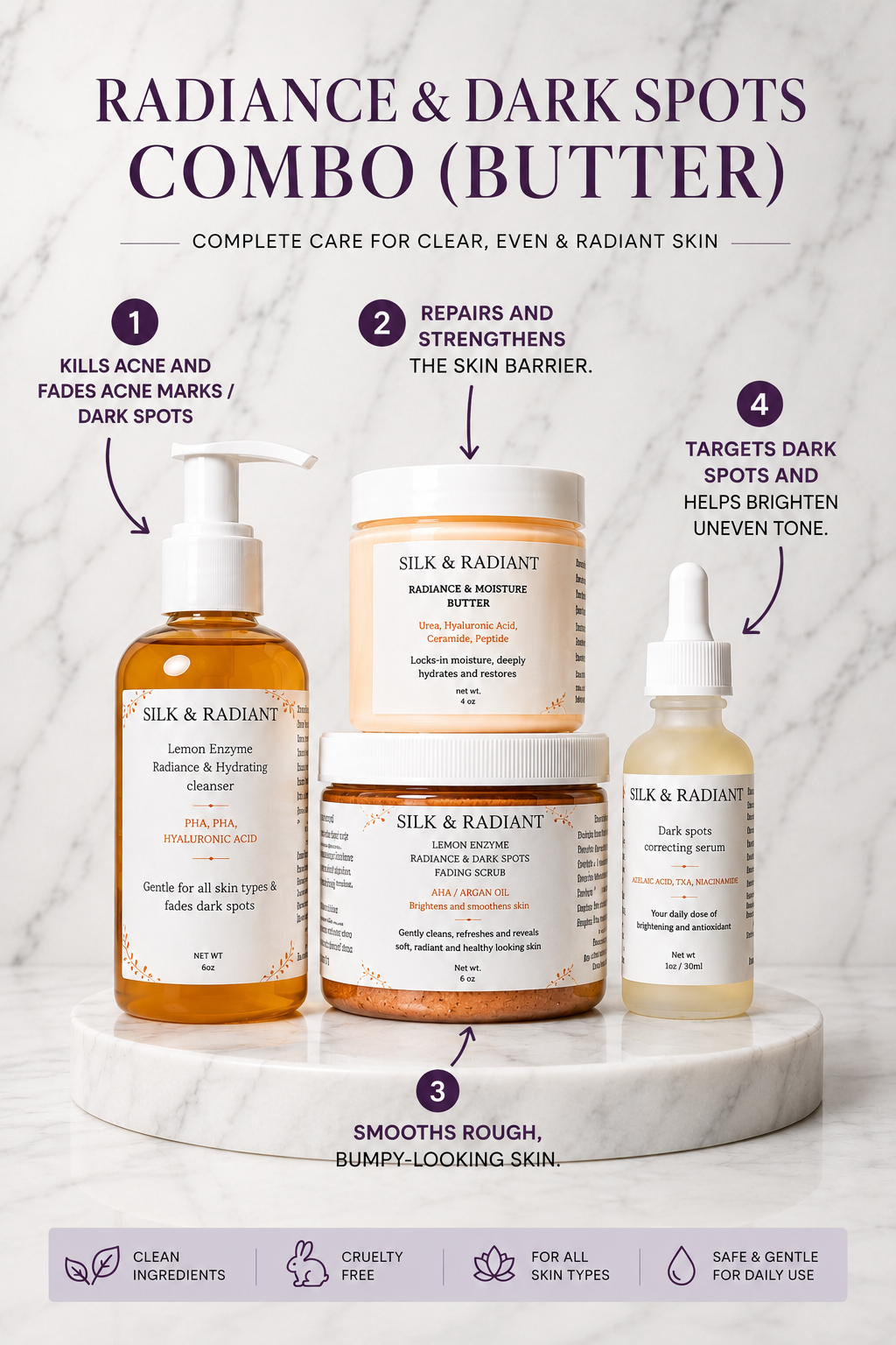 RADIANCE AND DARK SPOTS COMBO (WITH BUTTER)