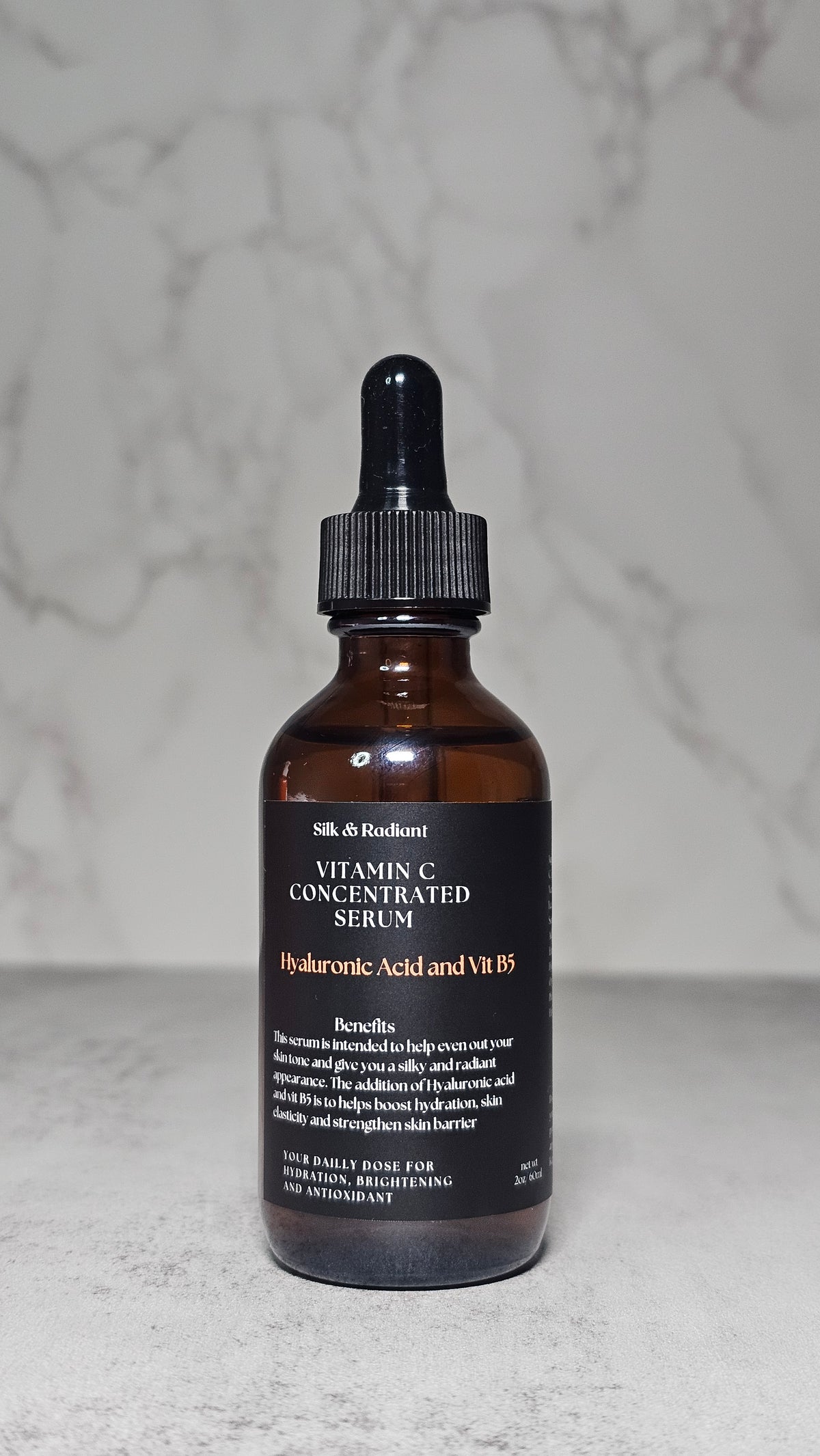 Vitamin C & Hyaluronic Acid Serum | Vitamin C Serum | Silk and Radiant