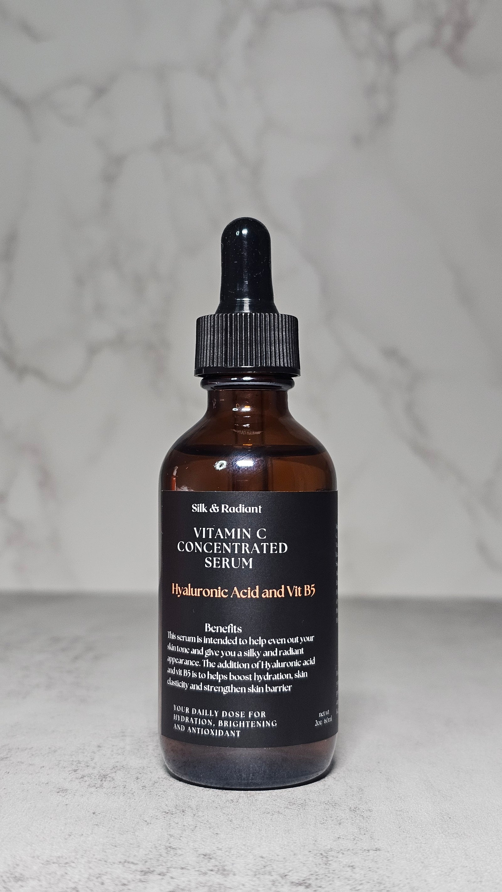 Vitamin C & Hyaluronic Acid Serum | Vitamin C Serum | Silk and Radiant
