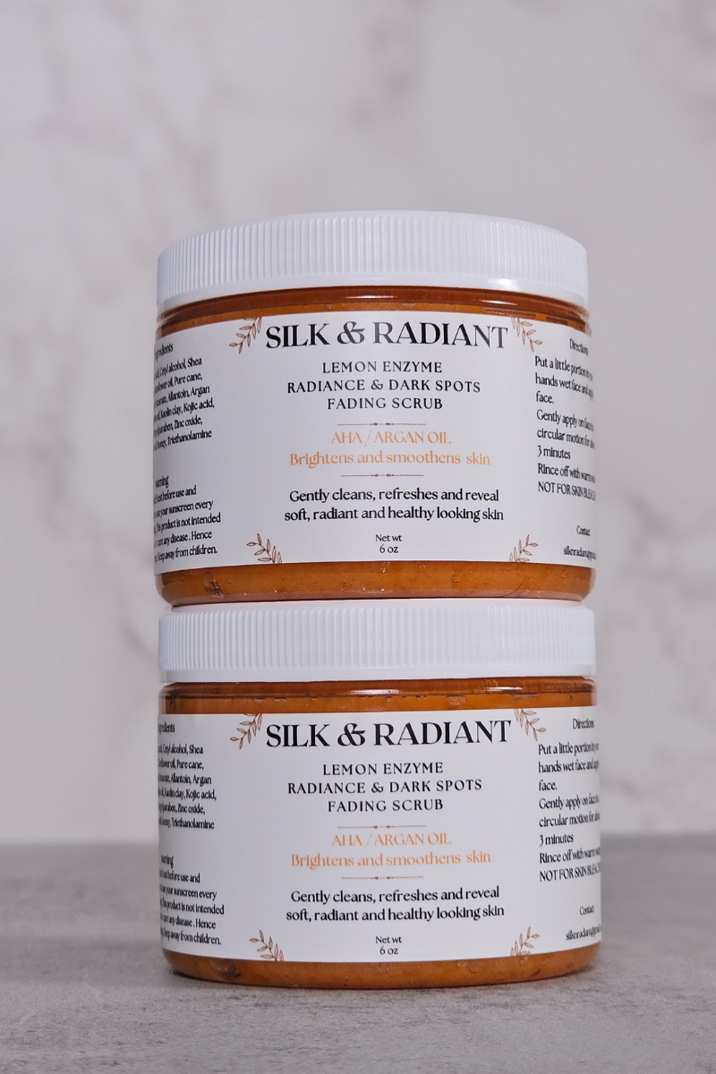 Face Scrub | 2X Dark Spots Scrub | Dark Spots Scrub | Silk and Radiant
