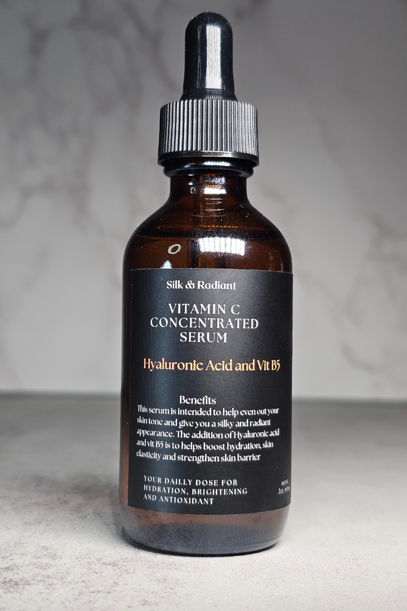 Vitamin C & Hyaluronic Acid Serum | Vitamin C Serum | Silk and Radiant